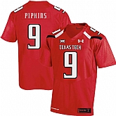 Texas Tech Red Raiders 9 Ondre Pipkins Red College Football Jersey Dzhi,baseball caps,new era cap wholesale,wholesale hats